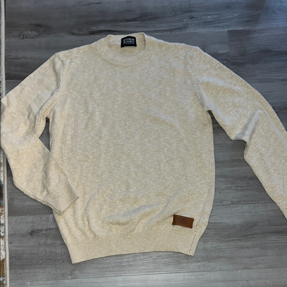 Scotch & Soda Amsterdam Cream Sweater for Men